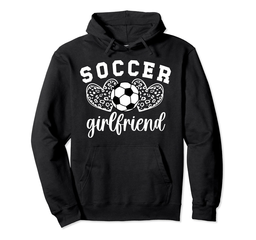 Soccer Girlfriend Hearts Soccer Hoodie - Minimalist Print Men Women