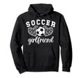Soccer Girlfriend Hearts Soccer Hoodie - Minimalist Print Men Women
