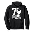 Soccer 7 Years Awesome Soccer Striker Hoodie - Novelty Apparel Men Women