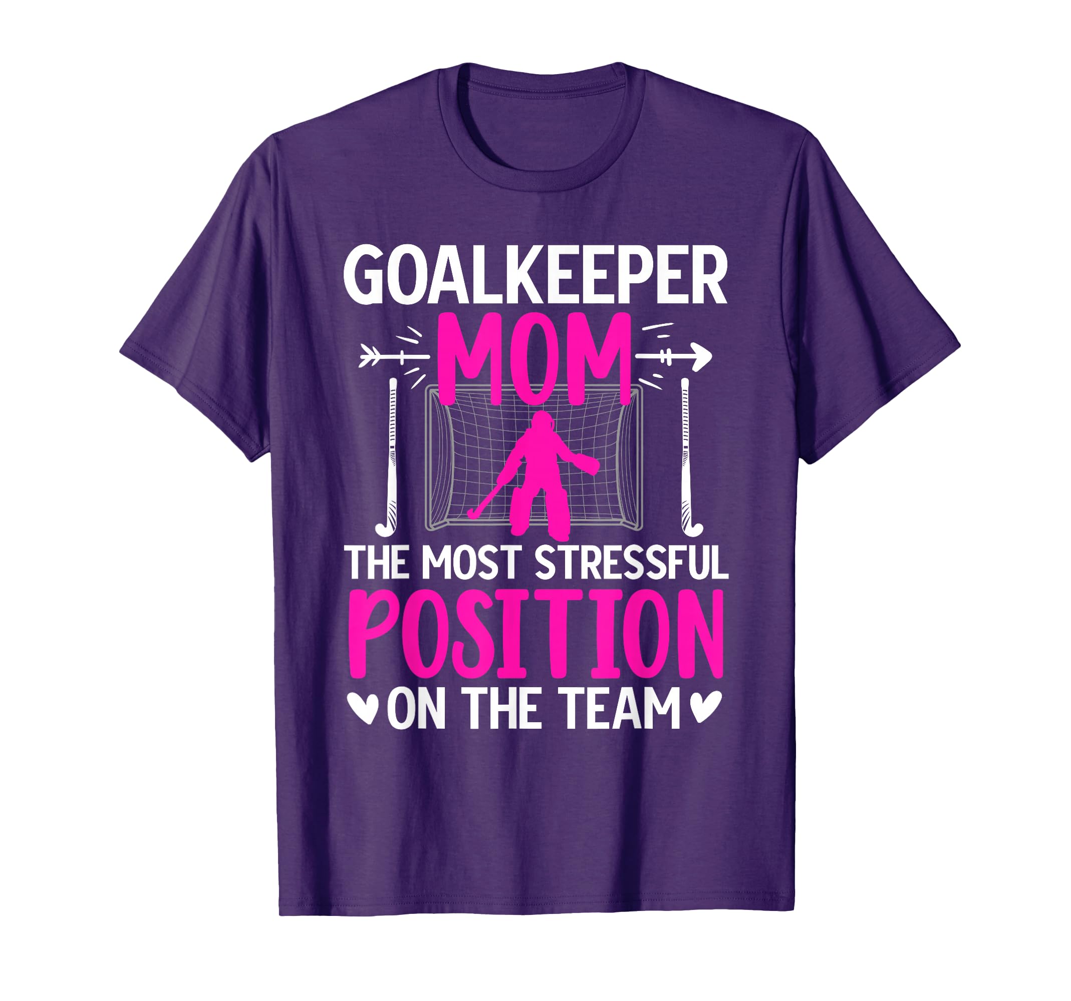 Field Hockey Goalkeeper Mom Funny Field T-Shirt - Custom Art Print Unisex