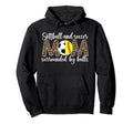 Soccer And Softball Mom Funny Softball Hoodie - Graphic Print Unisex