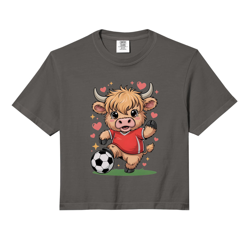 Kawaii Soccer Cow Just Who Loves Sweatshirt - Streetwear Style Unisex