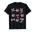 Soccer Ball Coquette Bow Game Day Soccer T-Shirt - Graphic Print Unisex