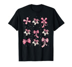 Soccer Ball Coquette Bow Game Day Soccer T-Shirt - Graphic Print Unisex