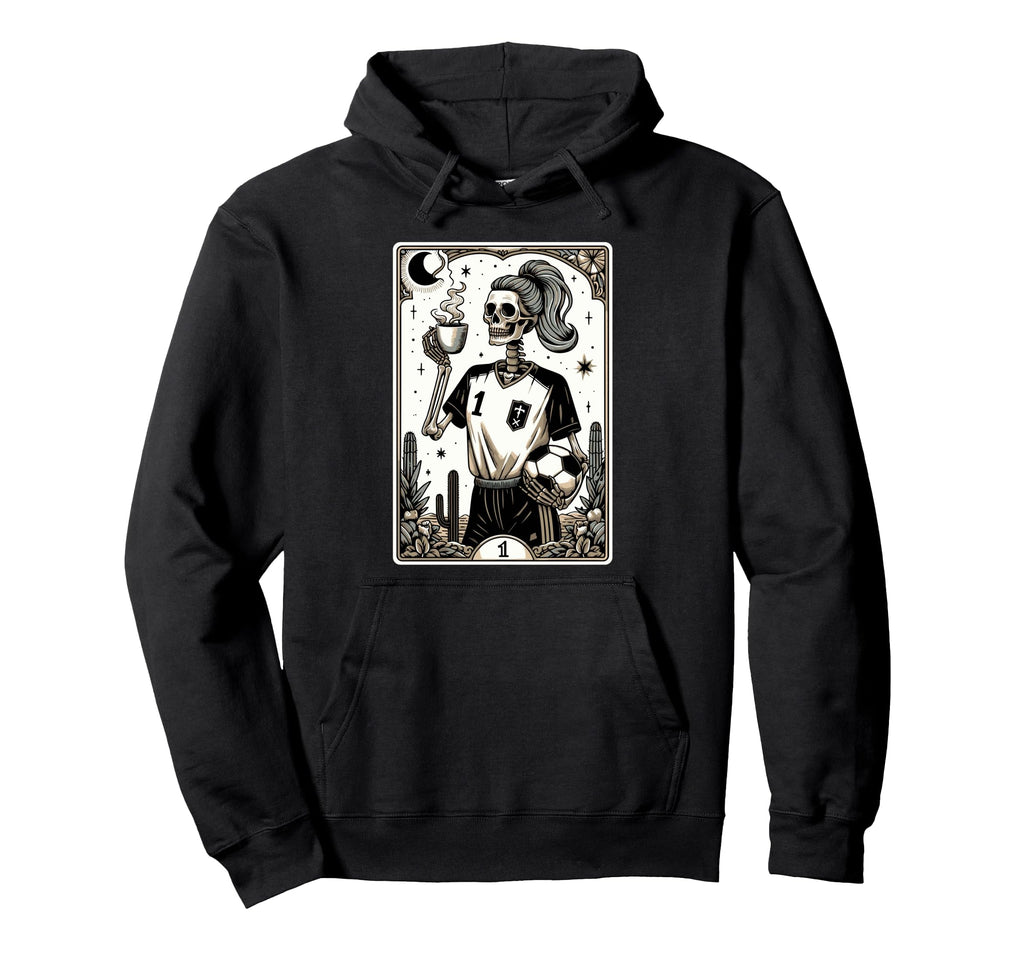 Soccer Mom Soccer Mum Tarot Card Hoodie - Novelty Apparel for Adults