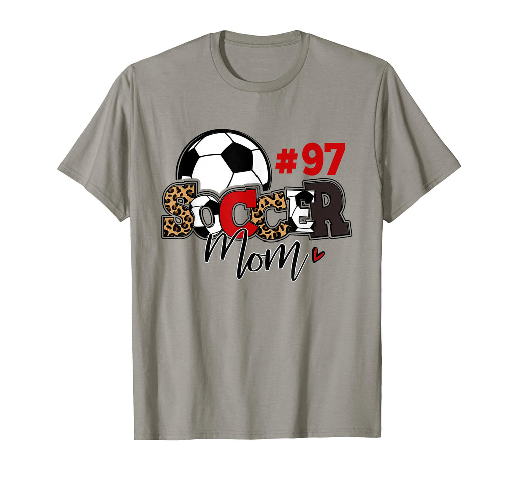 Soccer Mom 97 Custom Number Mothers Day T-Shirt - Unique Graphic Unisex