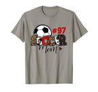 Soccer Mom 97 Custom Number Mothers Day T-Shirt - Unique Graphic Unisex