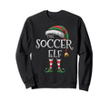 Soccer Elf Matching Family Soccer Elf Sweatshirt - Trendy Graphic Men Women