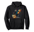 Fierce Soccer Wolf Power Kick Hoodie - Aesthetic Graphic for Adults
