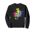 Colorful Football Sport Game Sweatshirt - Aesthetic Graphic for Adults