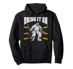 Ice Hockey Goalie Goalkeeper Bring It Hoodie - Aesthetic Graphic for Adults