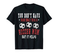 Crazy Sports Mom Funny Soccer Mama T-Shirt - Aesthetic Graphic Men Women