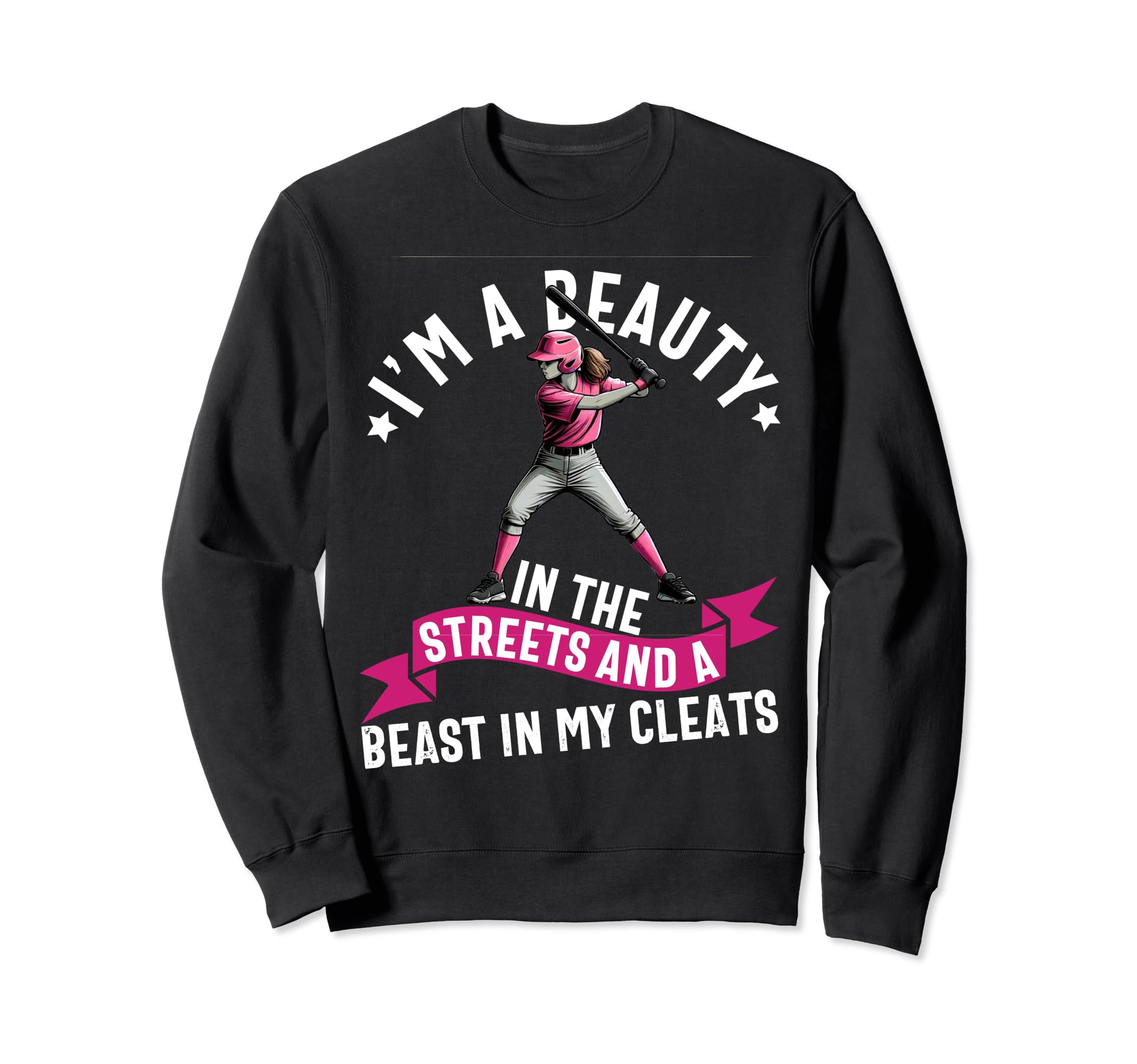 Im Beauty Streets And Beast My Cleats Sweatshirt - Unique Graphic Unisex