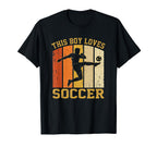This Loves Soccer Player Kick T-Shirt - Novelty Apparel Men Women
