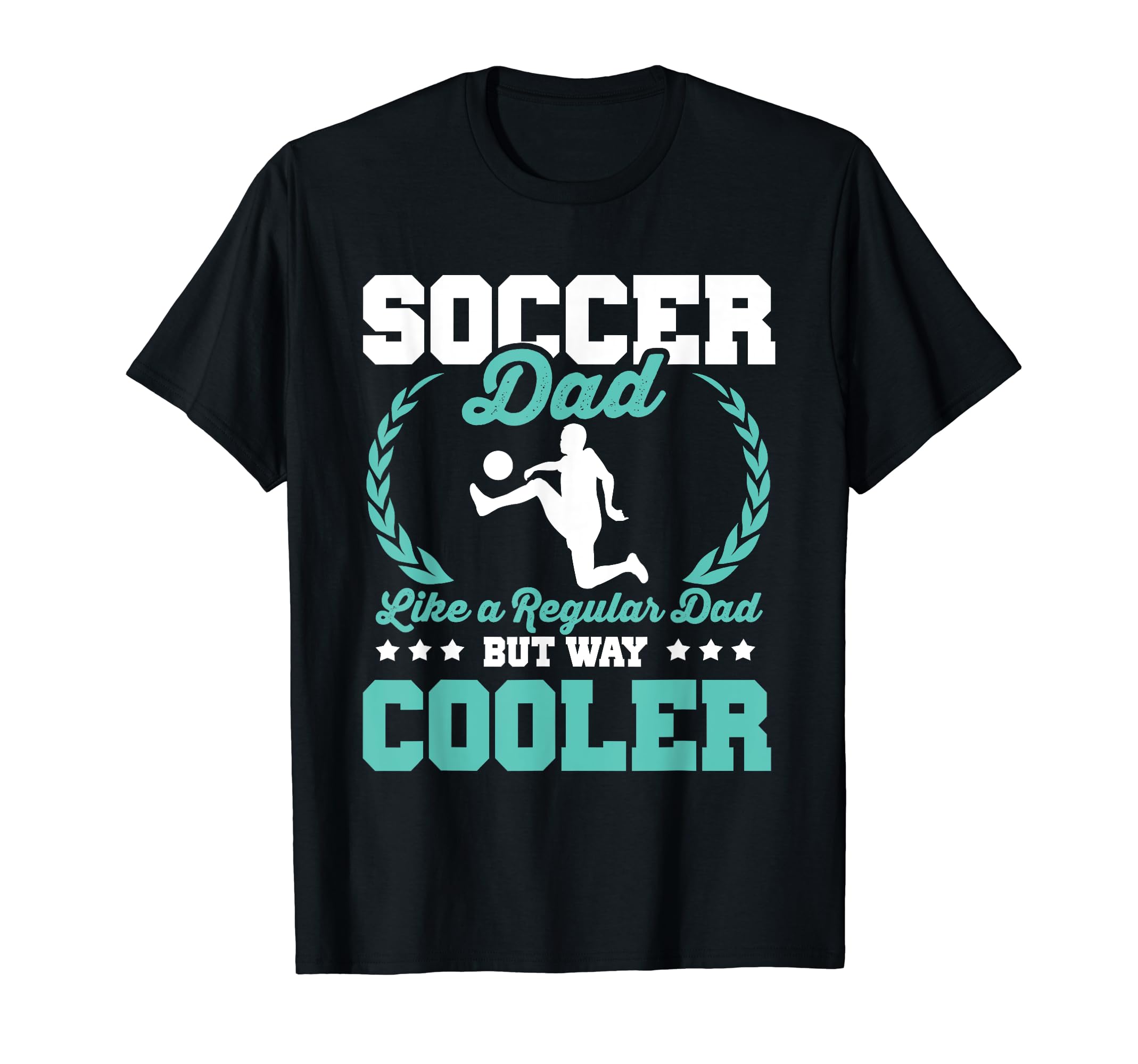 Funny Soccer Lover Dads Soccer Player T-Shirt - Minimalist Print Unisex