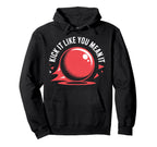 Love Kickball Player Soccer Baseball Hoodie - Trendy Graphic Unisex