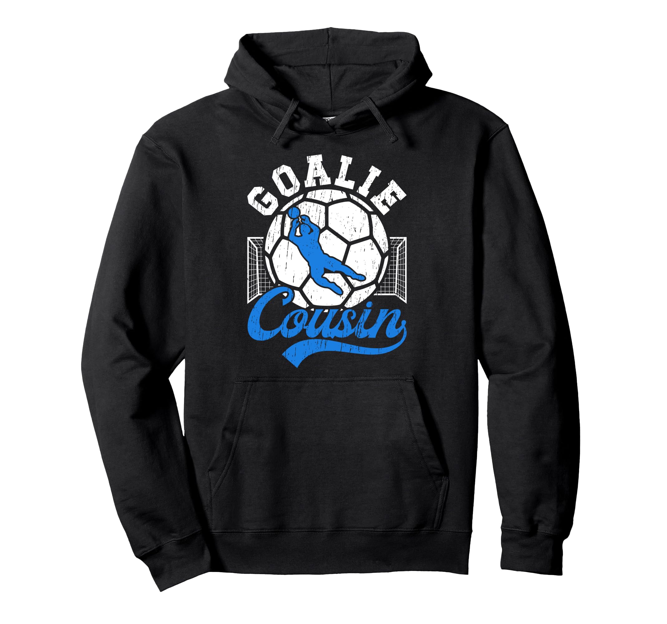 Soccer Goalie Cousin Soccer Keeper Hoodie - Minimalist Print for Adults