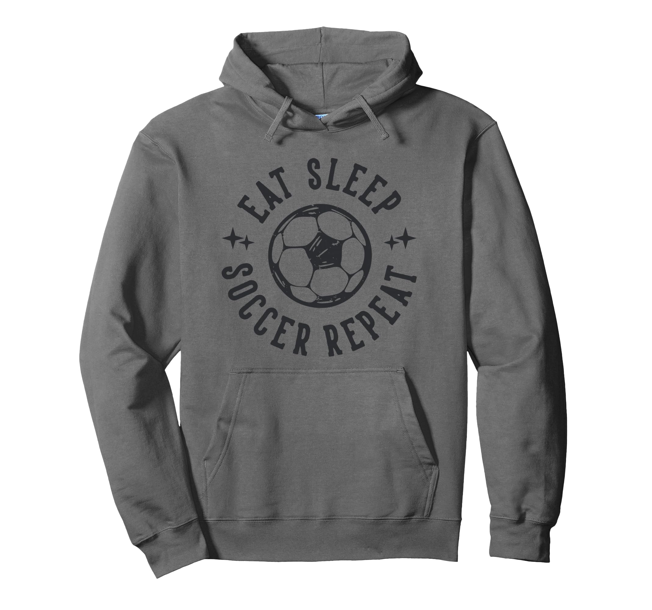 Eat Sleep Soccer Repeat Soccer Sports Hoodie - Minimalist Print Unisex