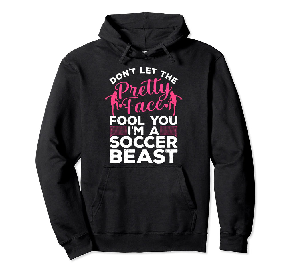 Funny Soccer Art Soccer Player Sport Hoodie - Minimalist Print for Adults