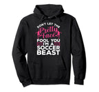 Funny Soccer Art Soccer Player Sport Hoodie - Minimalist Print for Adults