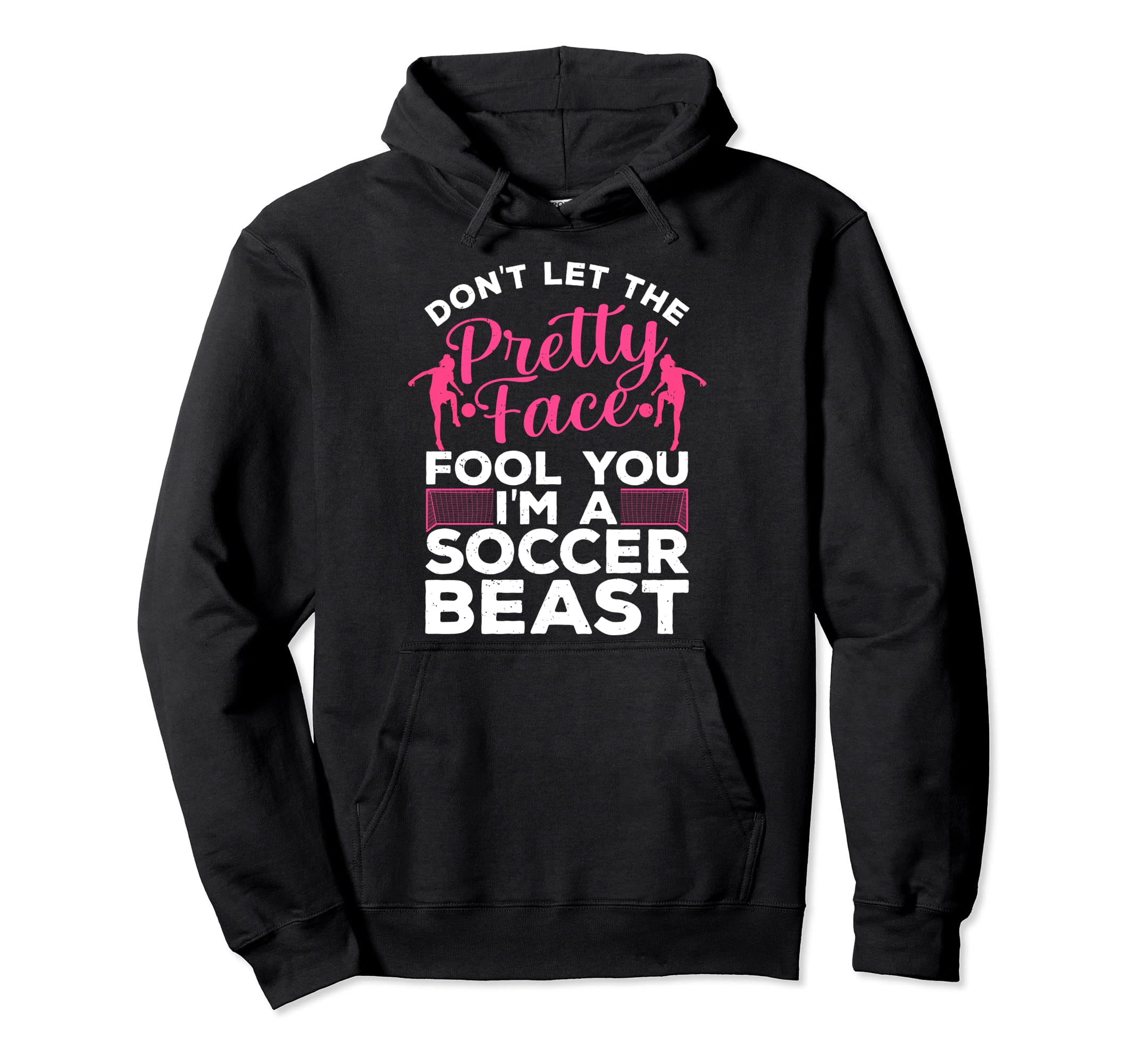 Funny Soccer Art Soccer Player Sport Hoodie - Minimalist Print for Adults