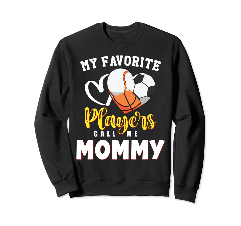 Mommy My Favorite Baseball Soccer Sweatshirt - Aesthetic Graphic Unisex