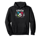 Soccer Coach Training Heart Beat Hoodie - Aesthetic Graphic Unisex
