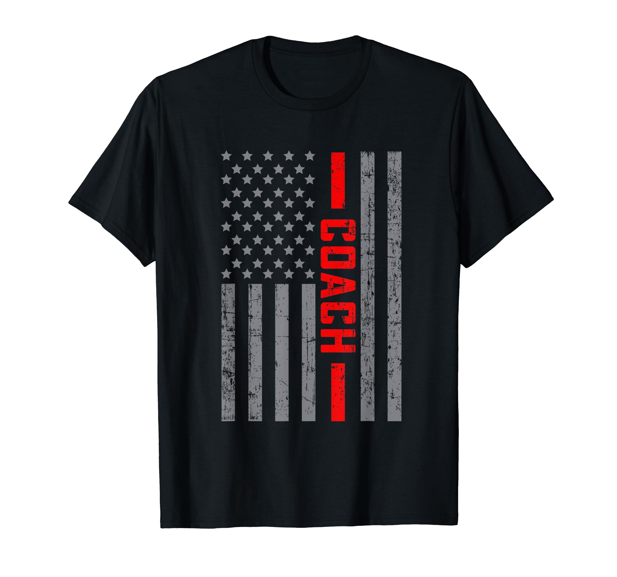 American Flag Coach Us Flag Dad T-Shirt - Trendy Graphic for Adults