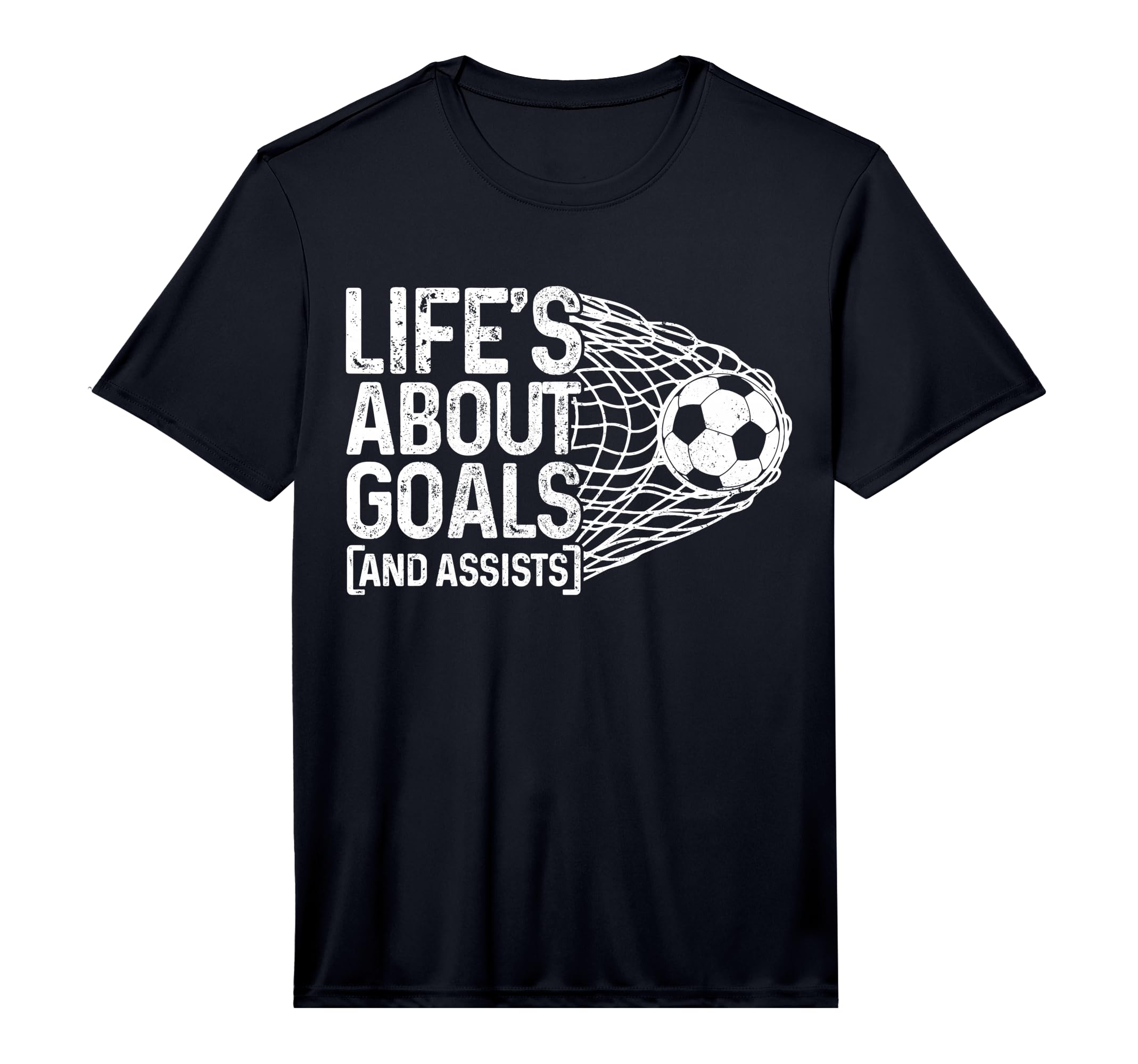 Soccer Funny Life Is About Goals T-Shirt - Novelty Apparel for Adults