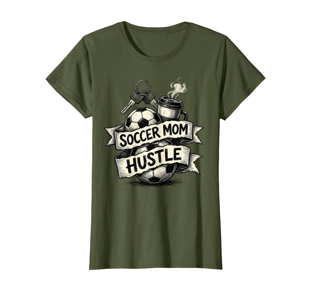 Soccer Mom Hustle T-Shirt - Unique Graphic Unisex