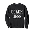 Coach Jess Custom Football Soccer Sweatshirt - Graphic Print for Adults