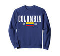 Colombia Est 1810 Colombian Flag Sweatshirt - Trendy Graphic Men Women
