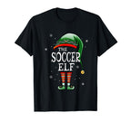 Matching Family Funny Soccer Elf T-Shirt - Custom Art Print for Adults