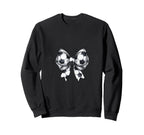 Coquette Soccer Bow Matching Family Sweatshirt - Graphic Print for Adults