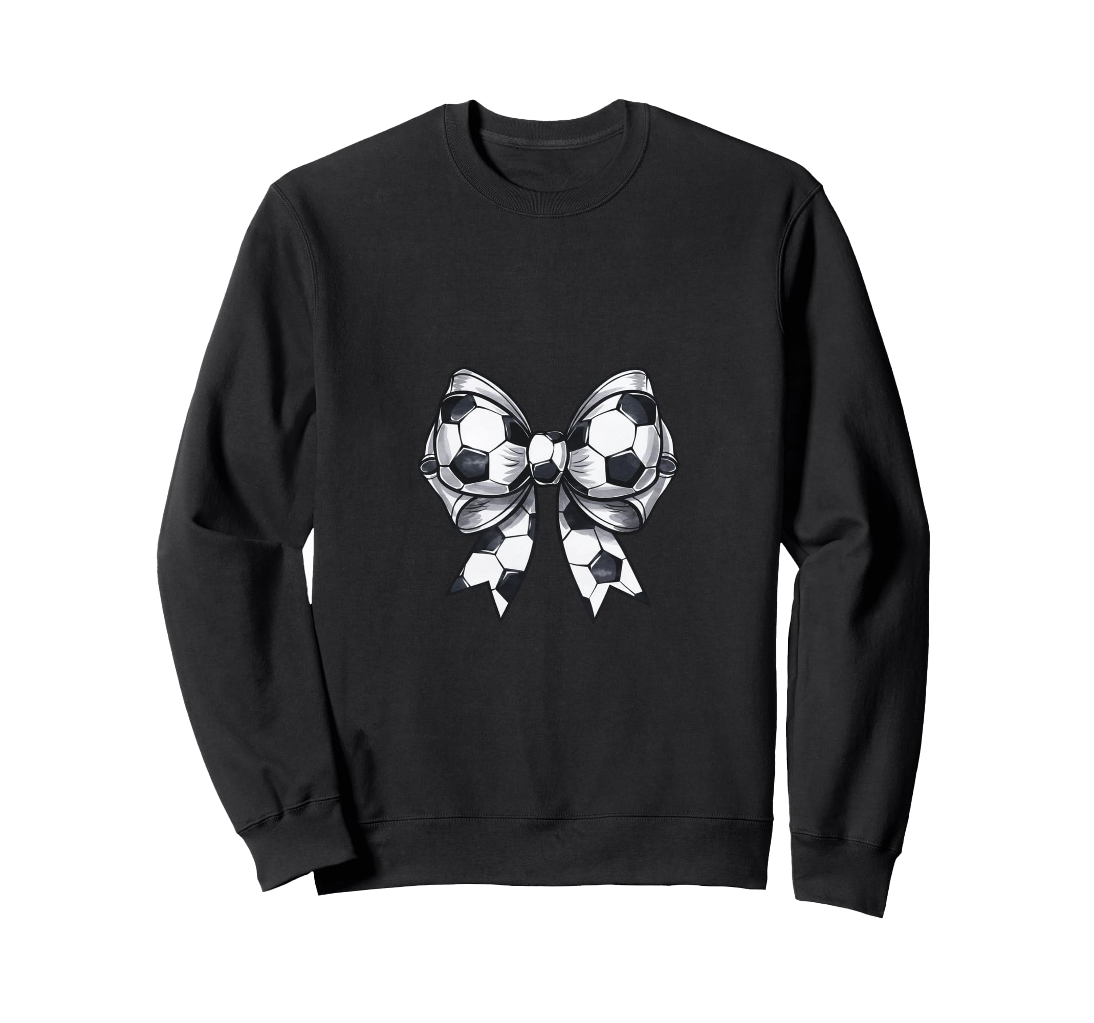 Coquette Soccer Bow Matching Family Sweatshirt - Graphic Print for Adults