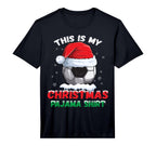 This Is My Pajama Soccer Santa Hat T-Shirt - Trendy Graphic Men Women