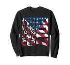 2017 Just Who Loves Soccer 9Th Sweatshirt - Aesthetic Graphic Unisex