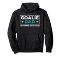 Goalie Dad Like Normal Dad But Cooler Dad Hoodie - Minimalist Print Unisex