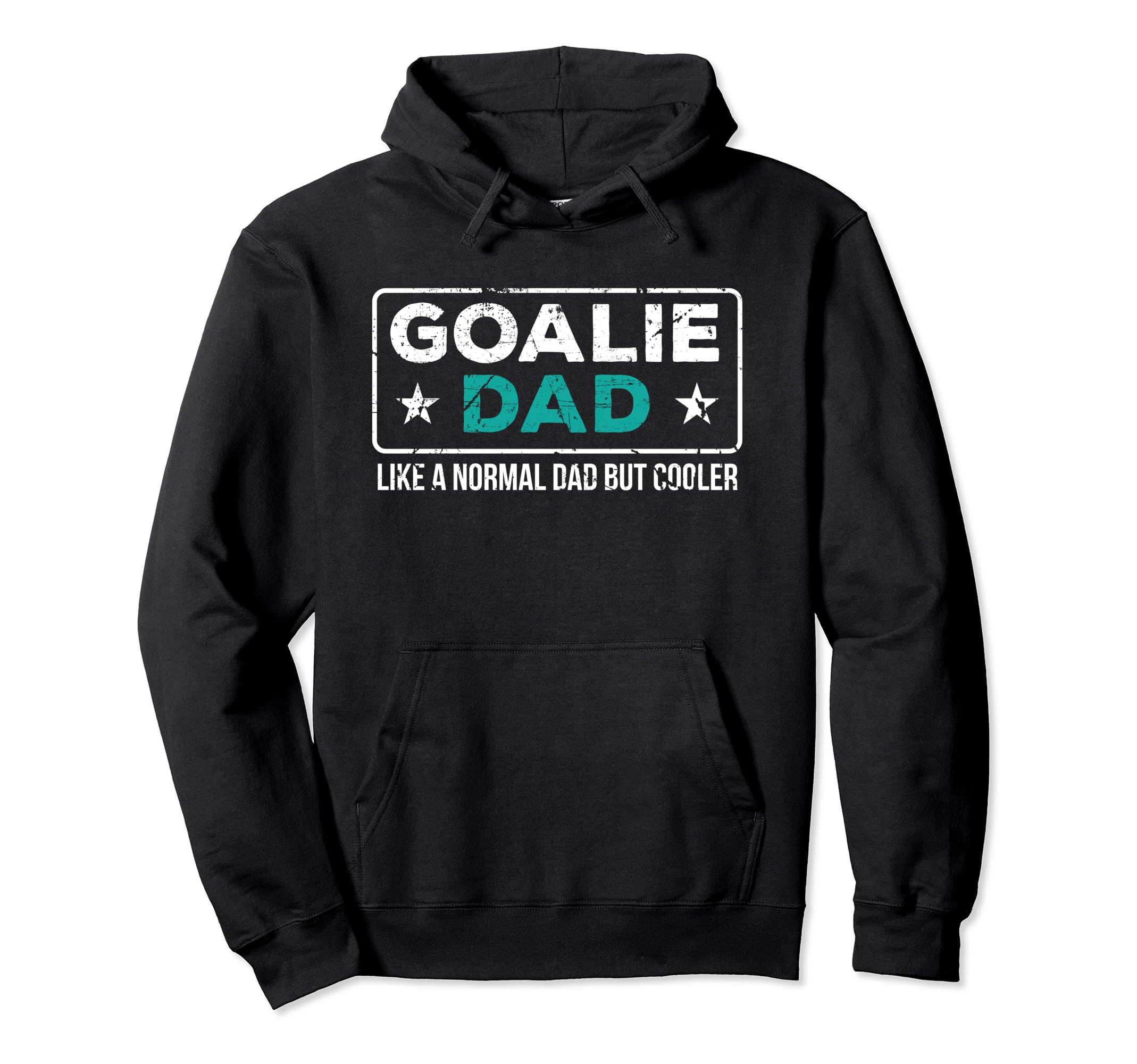 Goalie Dad Like Normal Dad But Cooler Dad Hoodie - Minimalist Print Unisex