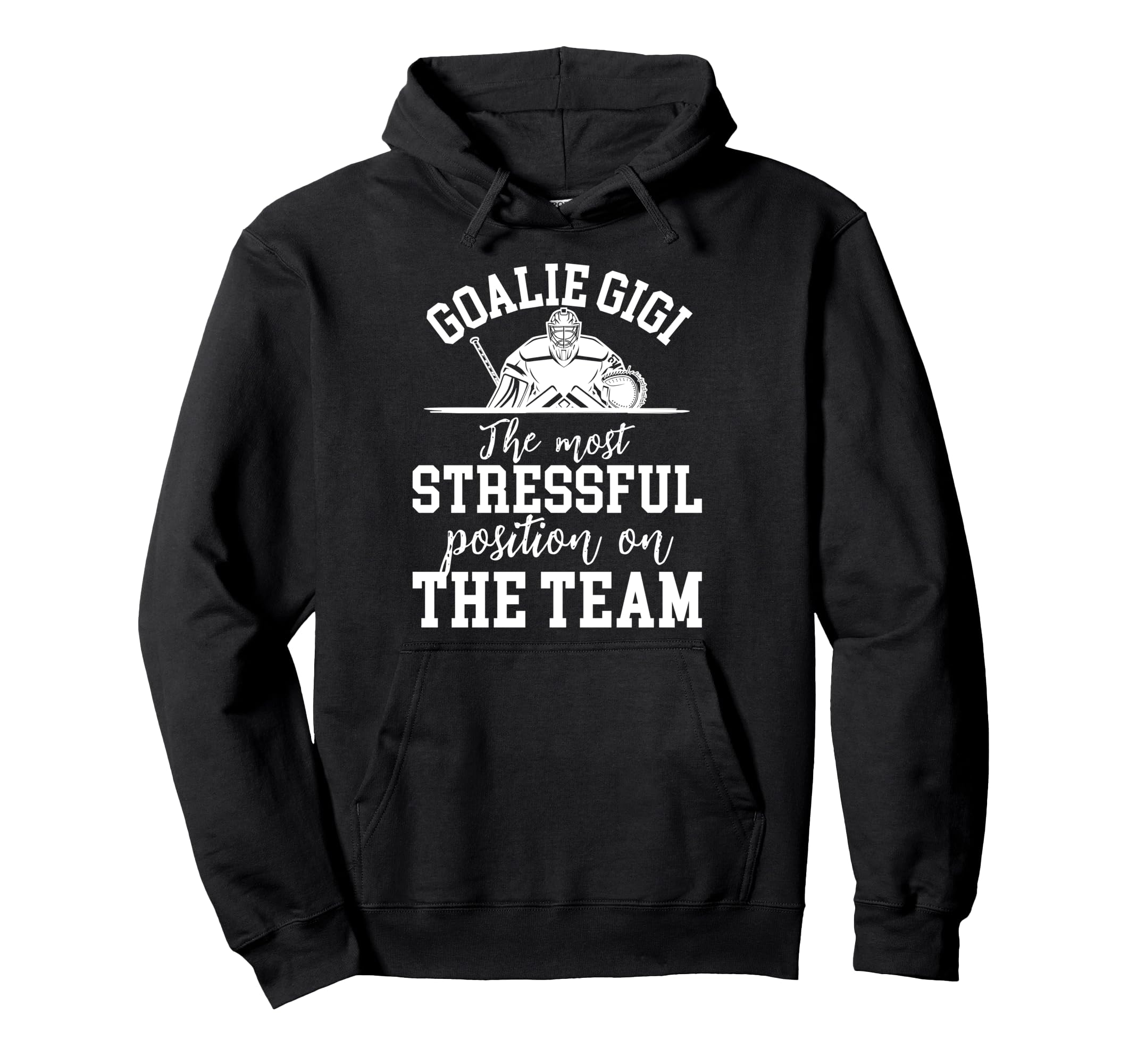 Funny Hockey Goalie Gigi Hockey Hoodie - Custom Art Print for Adults