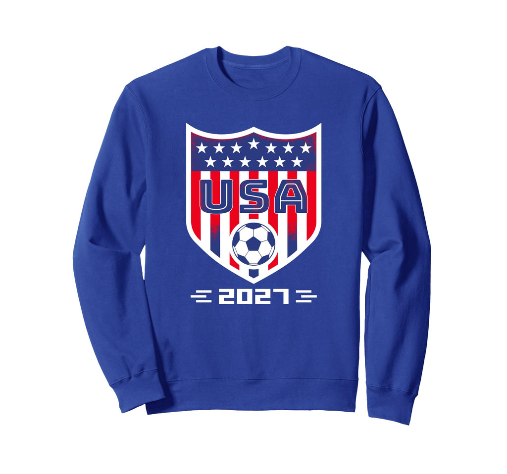 American Flag Soccer Team Soccer 2027 Sweatshirt - Graphic Print Men Women