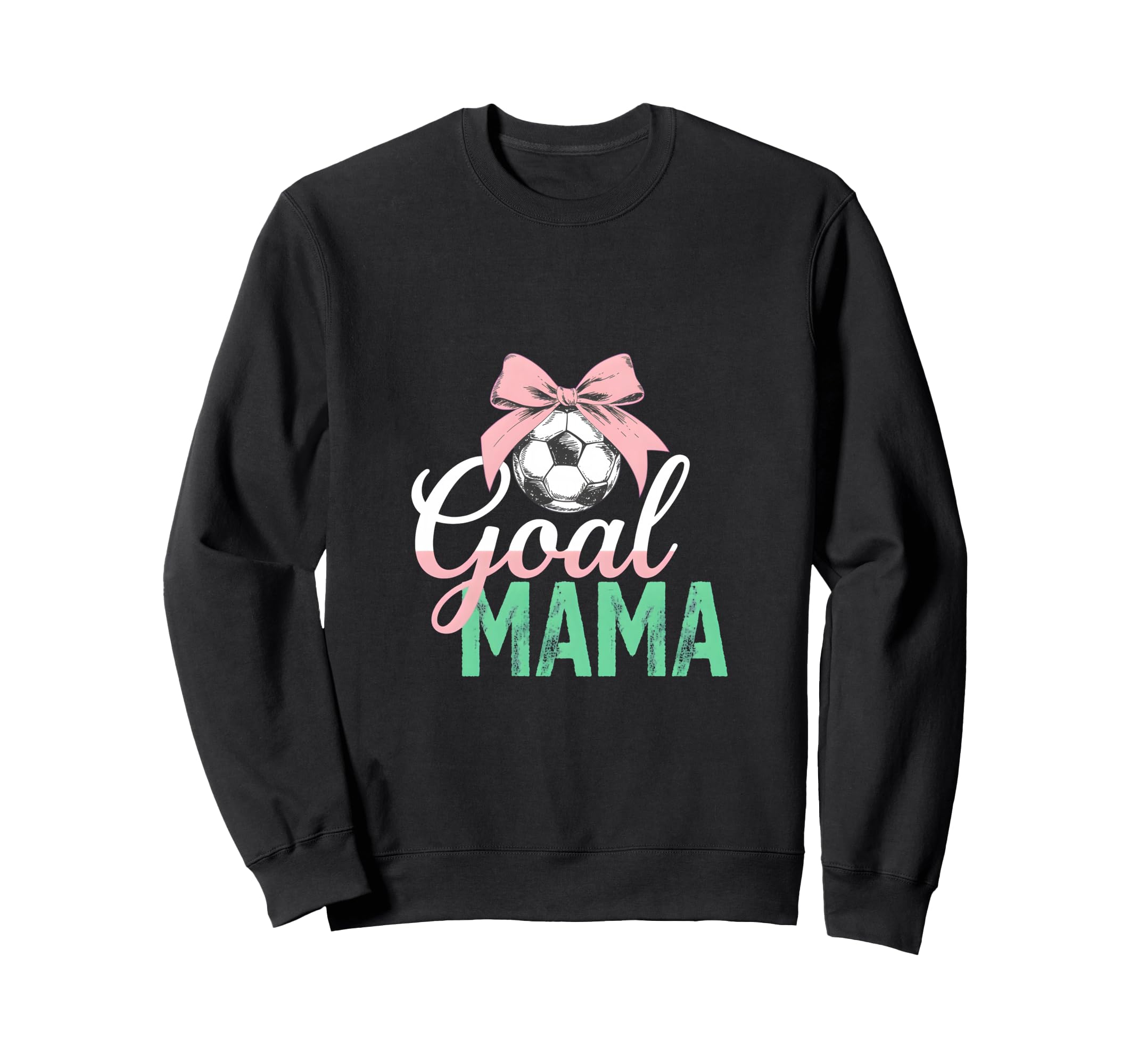 Goal Mama Soccer Bow Soccer Mom Sweatshirt - Custom Art Print Men Women