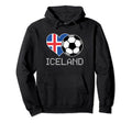 Iceland Soccer Icelander Flag Love Hoodie - Fun Novelty Design for Adults