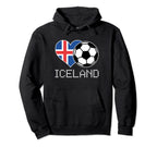 Iceland Soccer Icelander Flag Love Hoodie - Fun Novelty Design for Adults