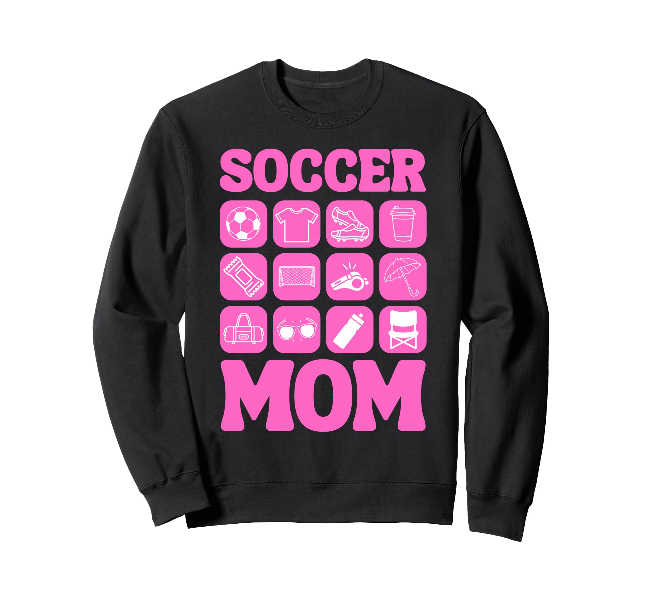 Soccer Mom Icons Soccer Sweatshirt - Novelty Apparel Unisex