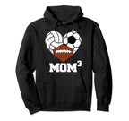 Mom Cubed Mom3 Mom Three Volleyball Hoodie - Aesthetic Graphic for Adults