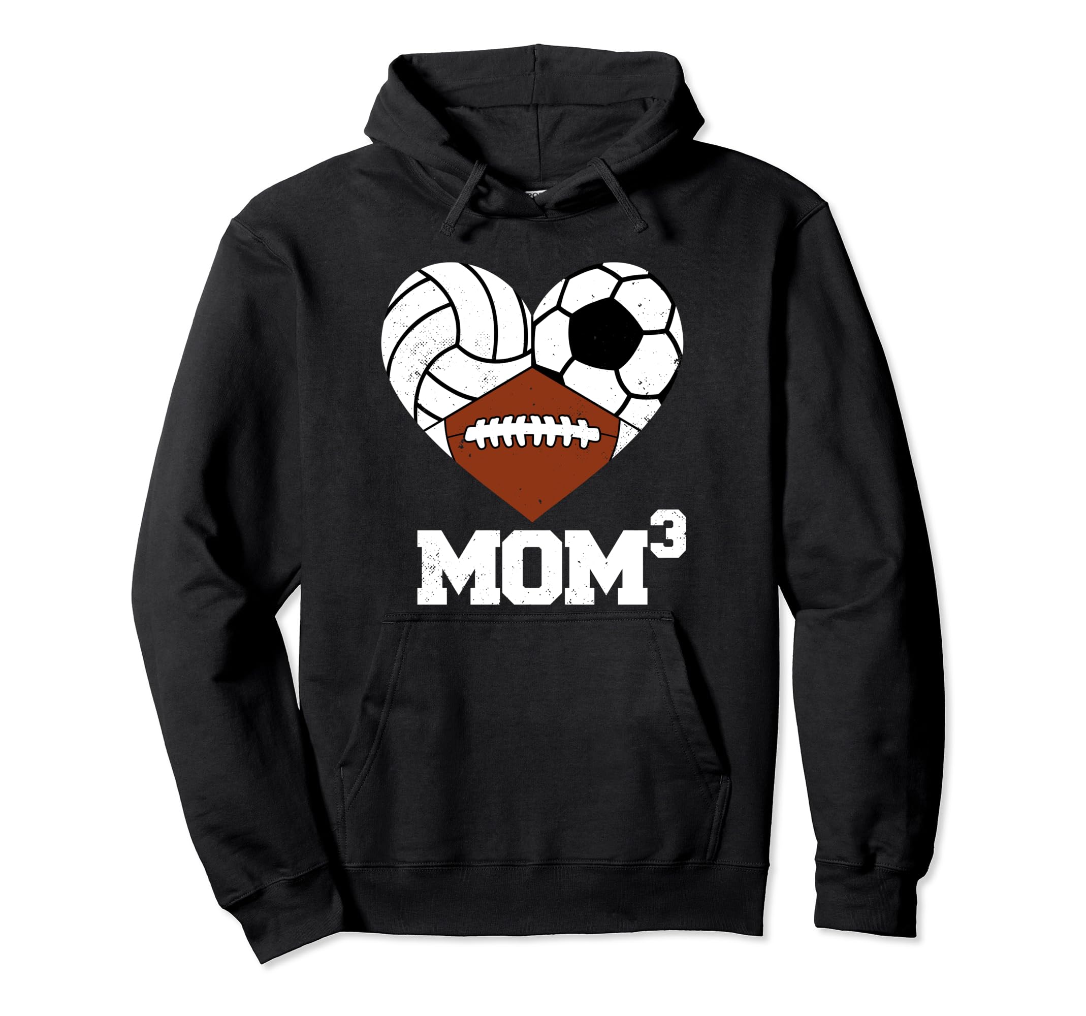Mom Cubed Mom3 Mom Three Volleyball Hoodie - Aesthetic Graphic for Adults