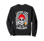 Living Life Sidelines Mama Sweatshirt - Graphic Print for Adults