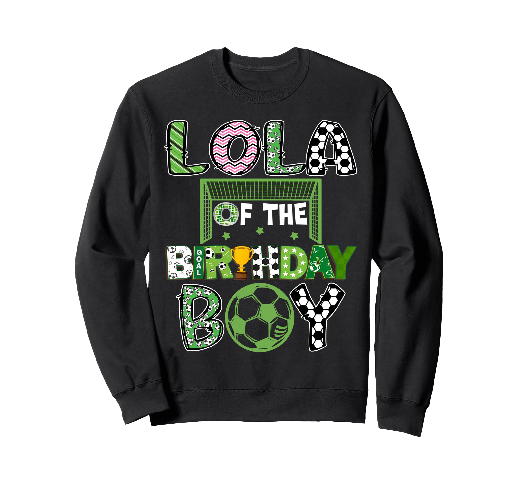 Lola Birthday Soccer Player Birthday Sweatshirt - Streetwear Style Unisex