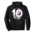 10Th Birthday Soccer Player Football Hoodie - Fun Novelty Design Men Women